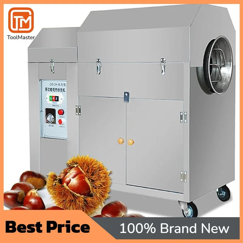 

[Hot Sale]Stainless Steel Automatic Commercial Chestnut Roasting Machine ,sesame Roaster Machine For Sale