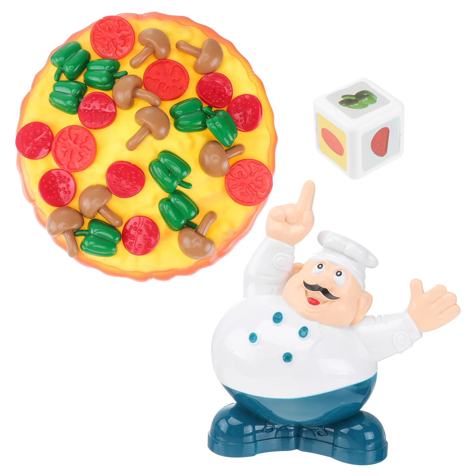 Pizza Speelgoed Speelgoed Spel Stapelen Balanceren Stapel Houten Kids Desktop Blok Omvallen Bouwstenen Vorm Sorter Sortering Speelset