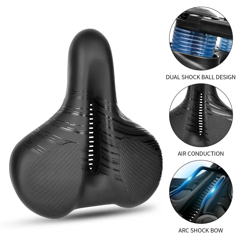 

Седло для горного велосипеда с черной пеной, амортизирующее, вентилирующее, водонепроницаемое, велосипедное, Mtb, сиденье для горного велосипеда на открытом воздухе