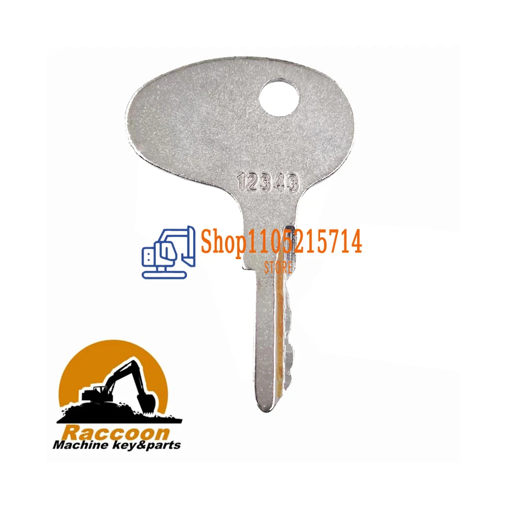 50/30/10/5/1pcs Ignition Keys 123243 12343 912-0514920 Compatible for Mitsubishi BD2 Series Kubota Tractors Forklifts Kumiai