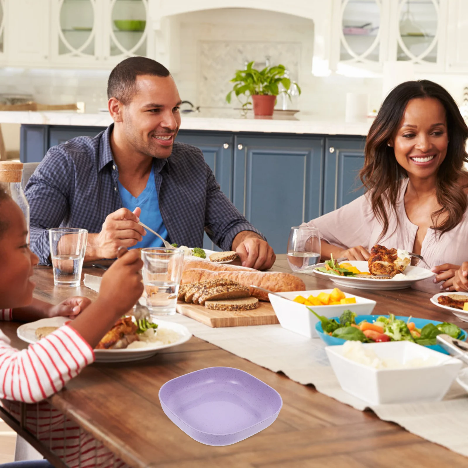 

1Set Bone Snack Plate Lightweight Portable Food Plate Multipurpose Tray for Desserts Buffet Cakes Snacks Candy