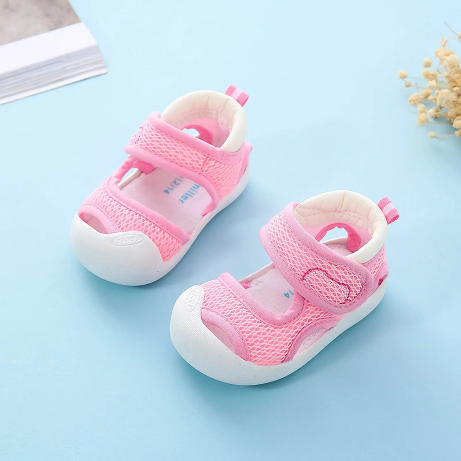 Summer Kids Sandals Breathable Air Mesh 1-4T Baby Unisex Casual Shoes Anti-slip Soft Sole First Walkers Infant Lightweight Shoes