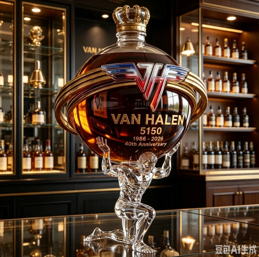 Decanter Globe Set - Van Halen 5150 40th Anniversary Globe