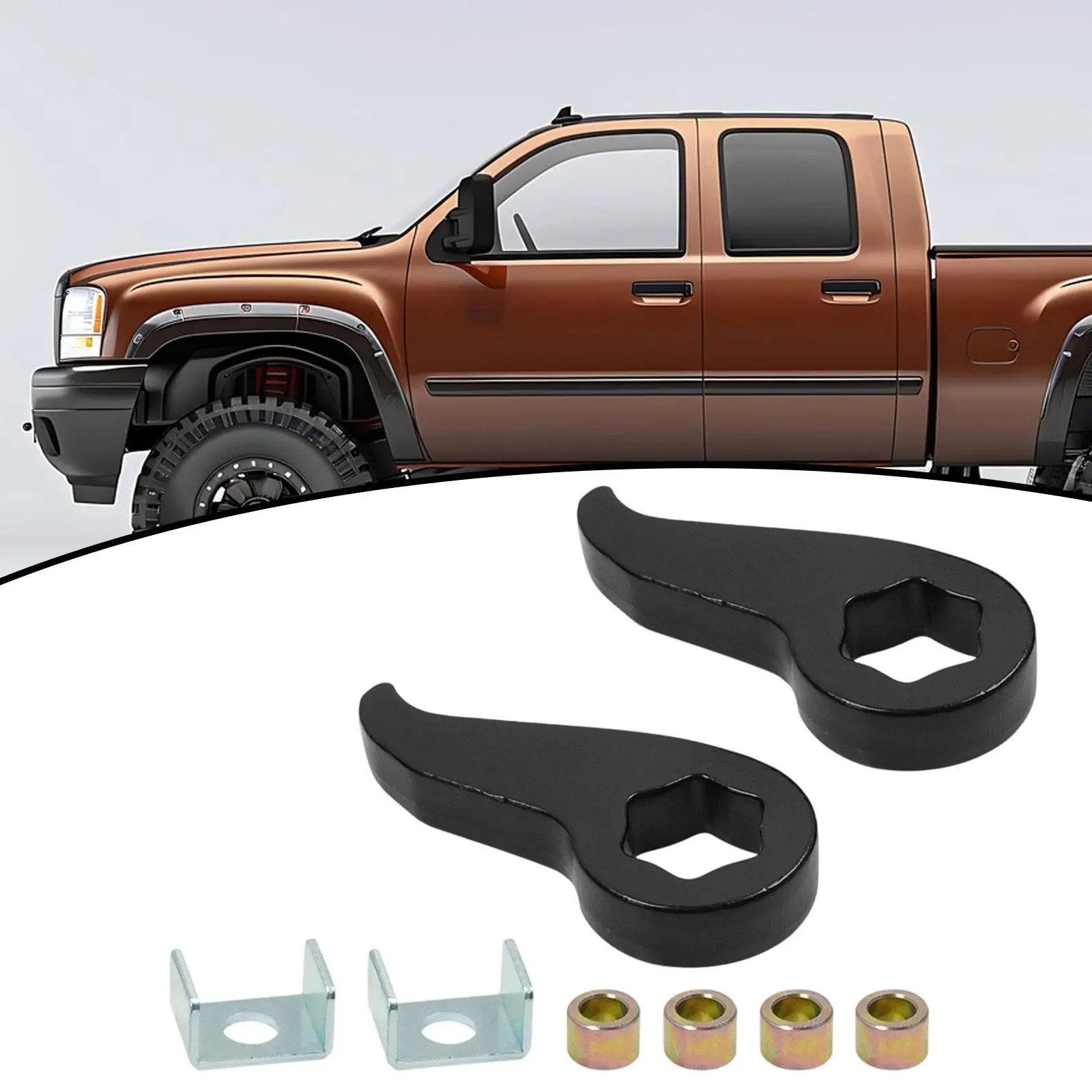 

1.5"-2" Leveling Kit for 11-16" Models Sturdy for 2500 3500 for Tires up to 295/55R20 Lift Kit Front Forged Torsion Keys