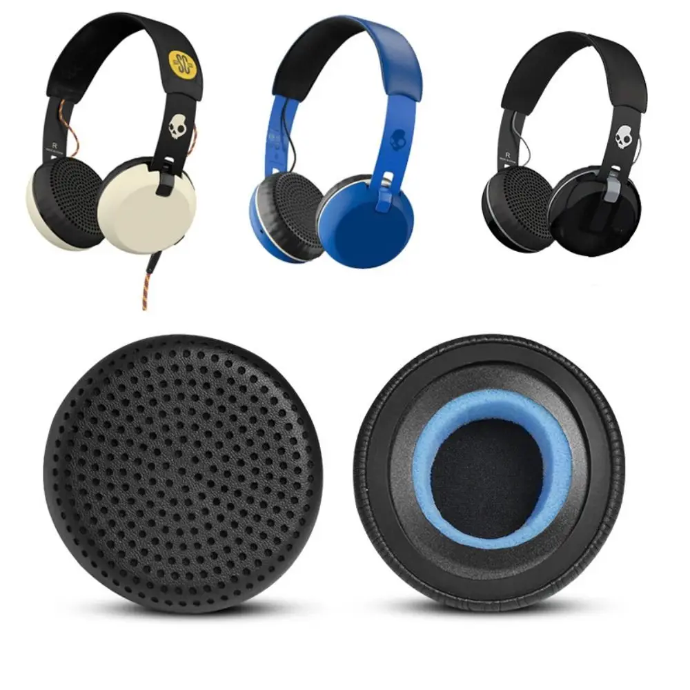 Almohadillas para los oídos de esponja de espuma, almohadillas de repuesto para los oídos, piezas de reparación de orejeras, orejeras para Skullcandy Grind, 2 uds.