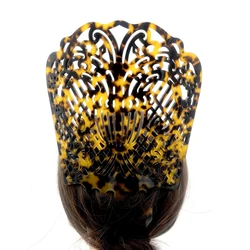 Vintage High Hair Combs Colorful Acetate Hair Accessories Faux Tortoise shell Hair clips Women jewelry gift