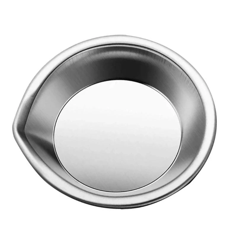 090F 6 Pcs Round Paint Bowl Stainless Steel Paint Mixing Palette Tray for Drawing