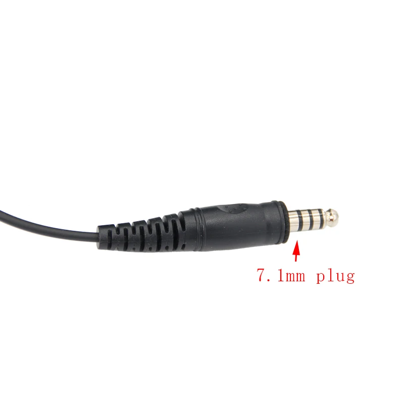 7.1mm Civilian Standard Plug Motorcycle Headset Motorcycle Tactical Headset Helmet Headset for KENWOOD BAOFENG UV5R Two Way Walk