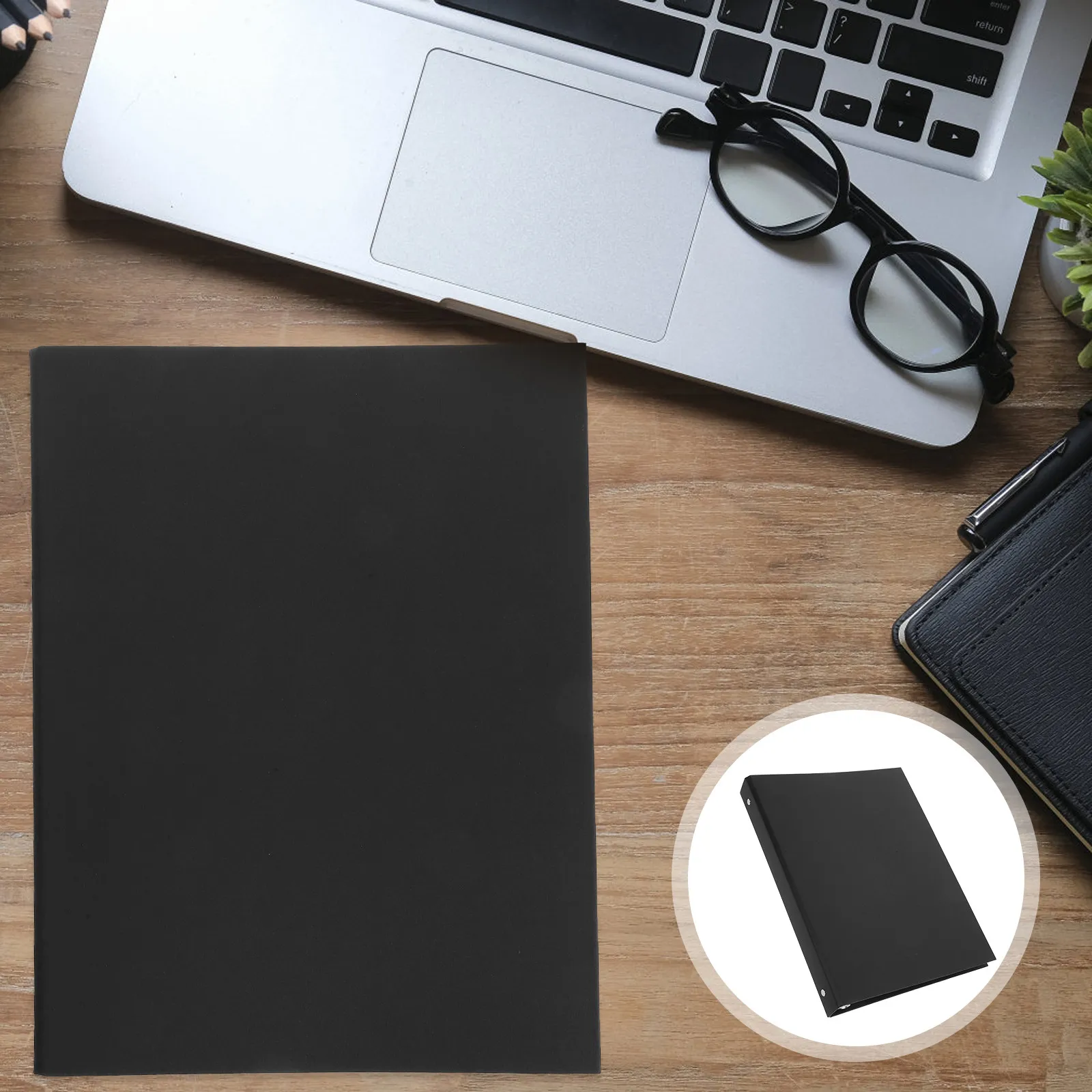 

Binder Cover 4-Ring Kraft Paper A4 Ring Binder Notebook Shell Protective Folder for Scrapbook Notepad Ring Binders A4