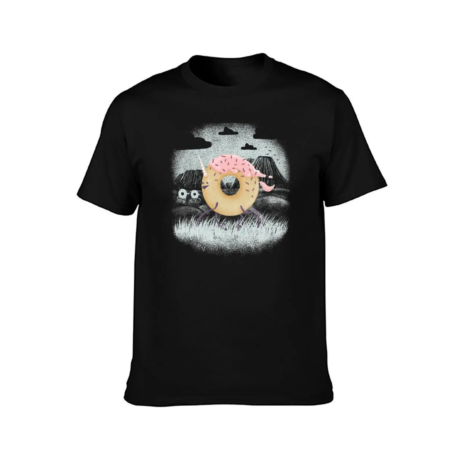 Mr. Sprinkles (Pink Frosting) T-Shirt Summer Casual Cotton Tee Oversized Streetwear Tops Vintage Graphic Print 100% Cotton