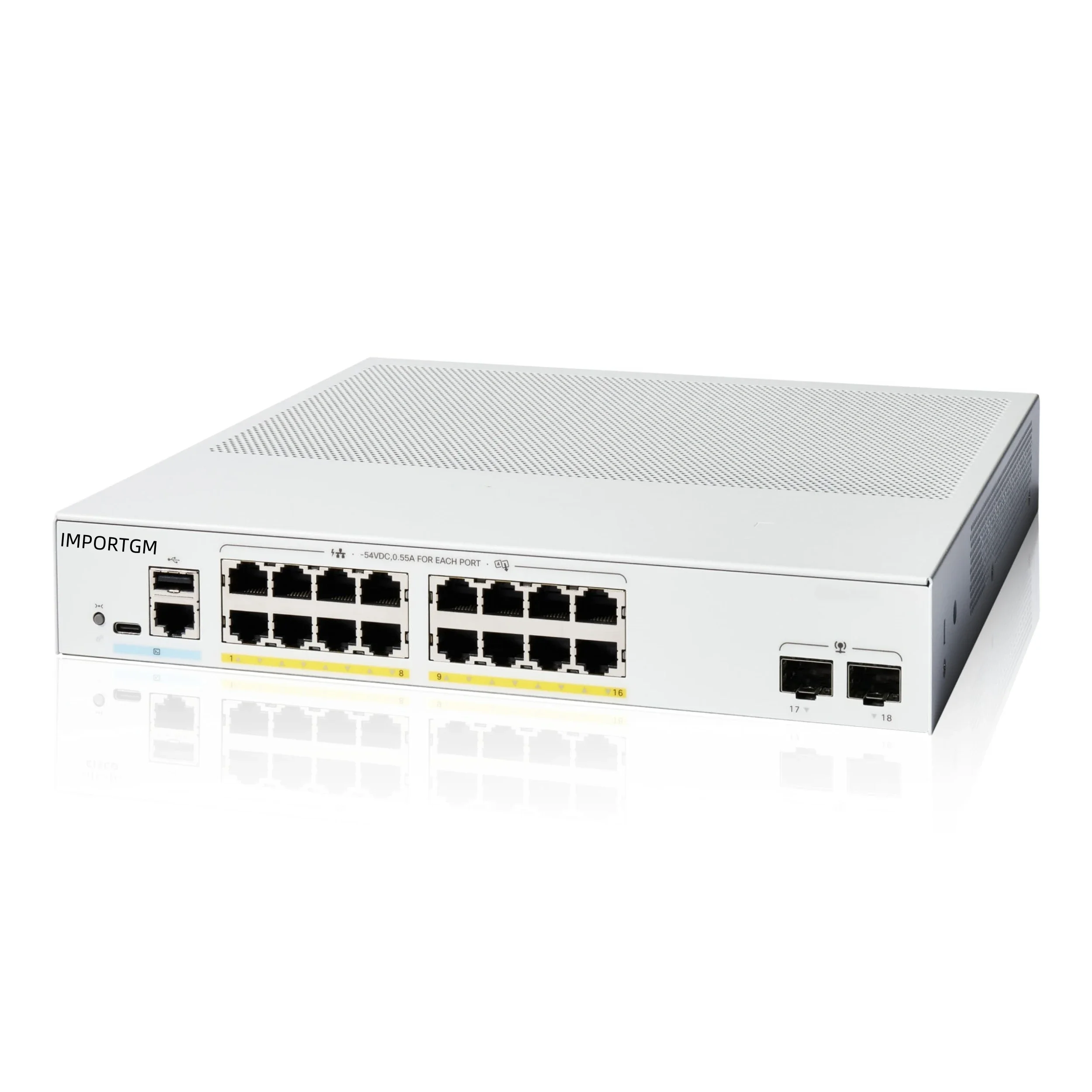 

C1300-16FP-2G Factory New 16 Port Gigabit Ethernet Full PoE 2x1GE SFP Managed Switch