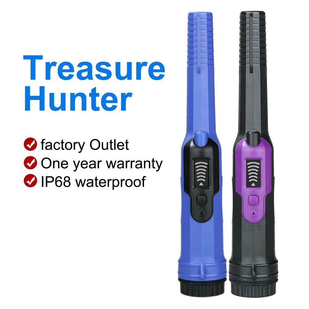 

LED Display Metal Detector Pinpointer IP68 Full-Waterproof Underwater to 50ft/15m Treasure Hunting Tool for Kids, Adults