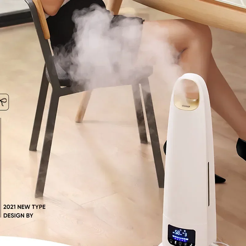 Humidificateur d'air de climatisation domestique, chambre silencieuse, vaporisateur de grande capacité, chambre intérieure du sol au plafond, femmes enceintes, bébés