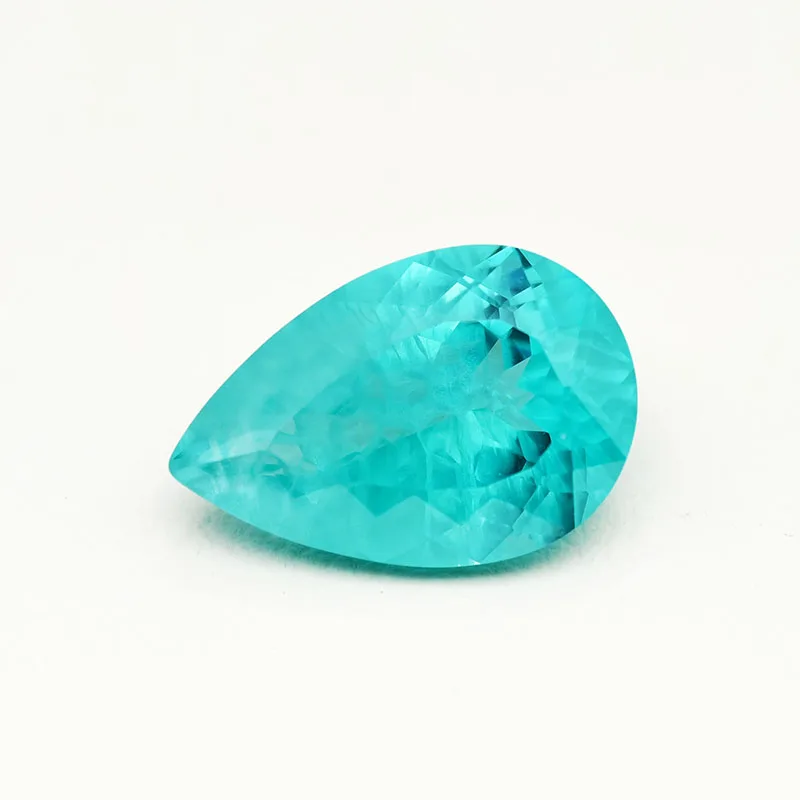 

Paraiba Color Pear Cut 5x7mm-8x12mm Yttrium Aluminium Garnet Ice Crack Loose Gemstone Stones Gemstones for Making Jewelry DIY