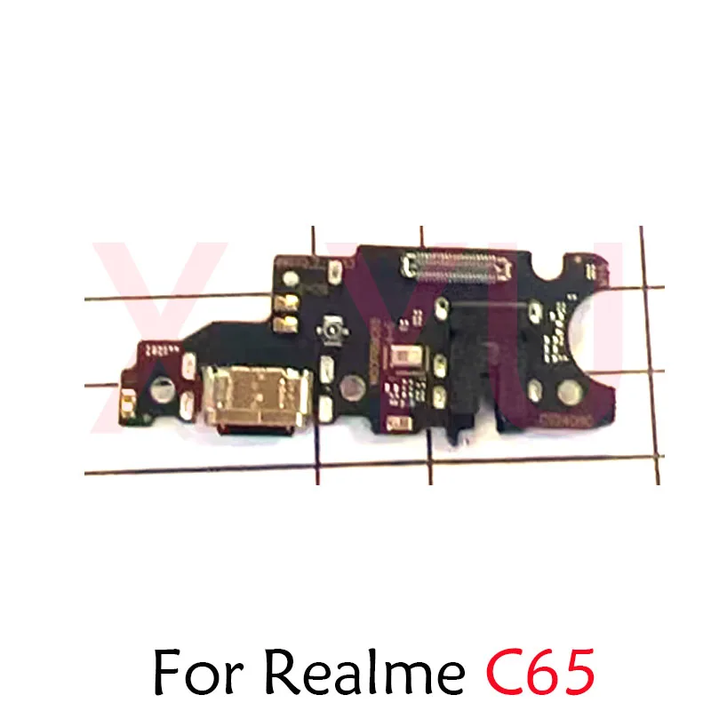 For OPPO Realme C53 C55 C61 C63 C65 C67 4G USB Charging Board Dock Port Flex Cable Repair Parts