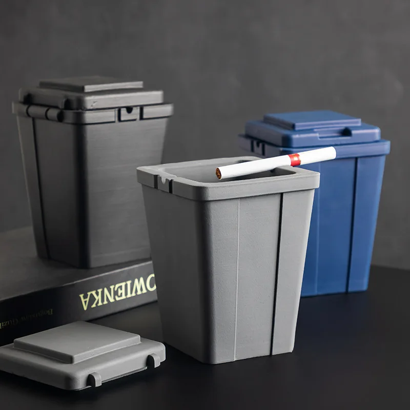 

Cement Ashtray Bathroom Home Trash Can Ashtray Multi Scenario Apply Personality Anti-Fly Ash Ashtrays
