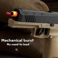 P320 Blowback Soft Bullet Gun Pistol [Upgraded Version Of The Continuous Hair] Empty Hanging, Continuous Hair For A Single Shell 2