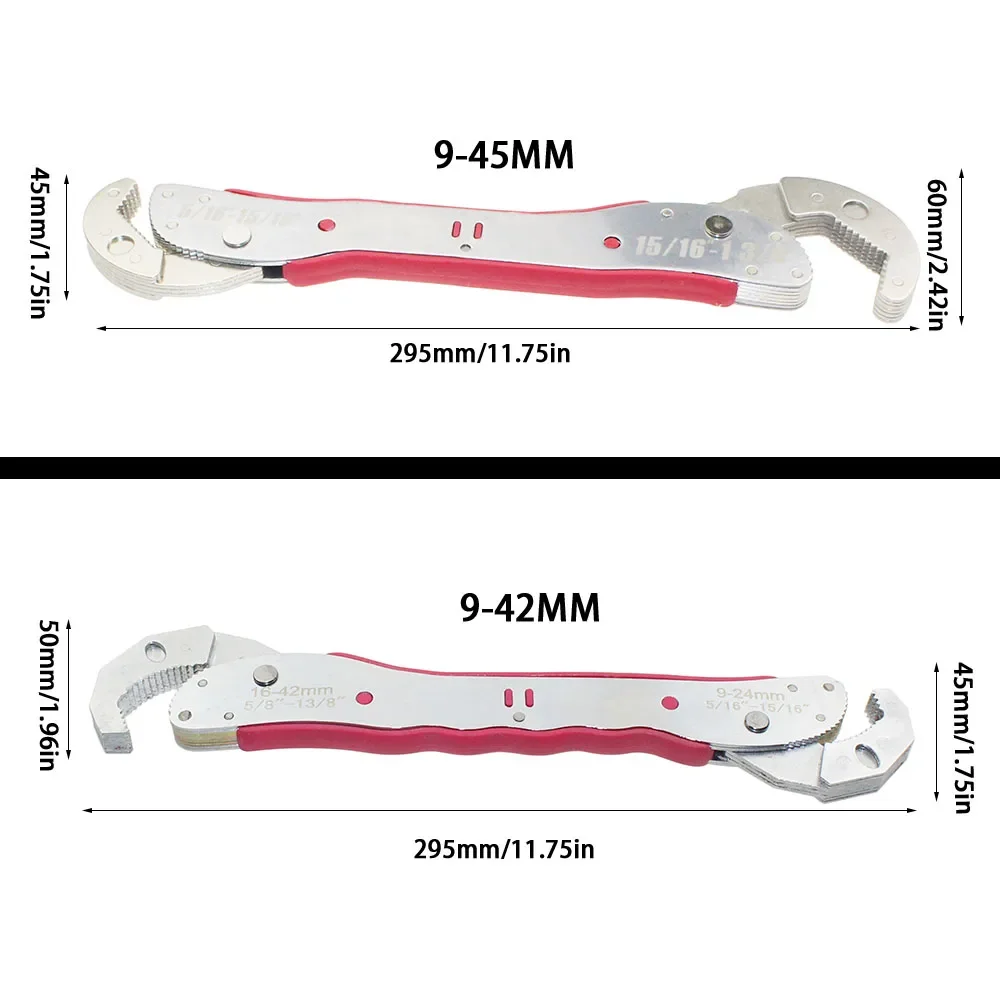 مزدوج رئيس ماجيك وجع 9-45 مللي متر العالمي قابل للتعديل مفتاح المفكات Multitool ل عرافة مثلث أربعة زوايا براغي