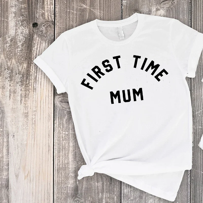 First Time Mum and Dad T-Shirts First Baby Family Shirts First Child TShirts New Parents Tee New Mother and Father  Top m