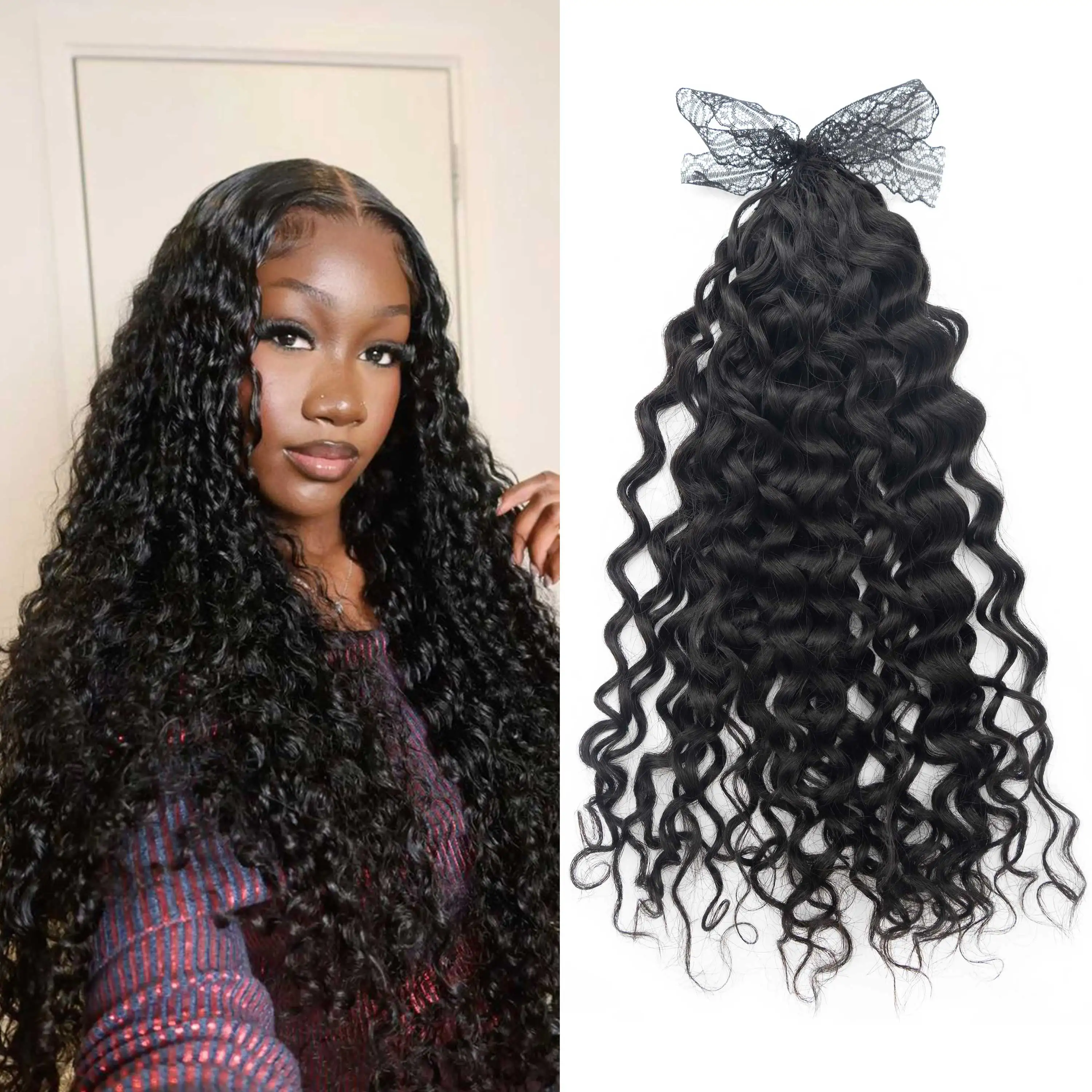 

100 г/упак. 100% необработанные кончики перьев, плетение человеческих волос, натуральные вьющиеся перья, вязанные крючком, наращивание волос