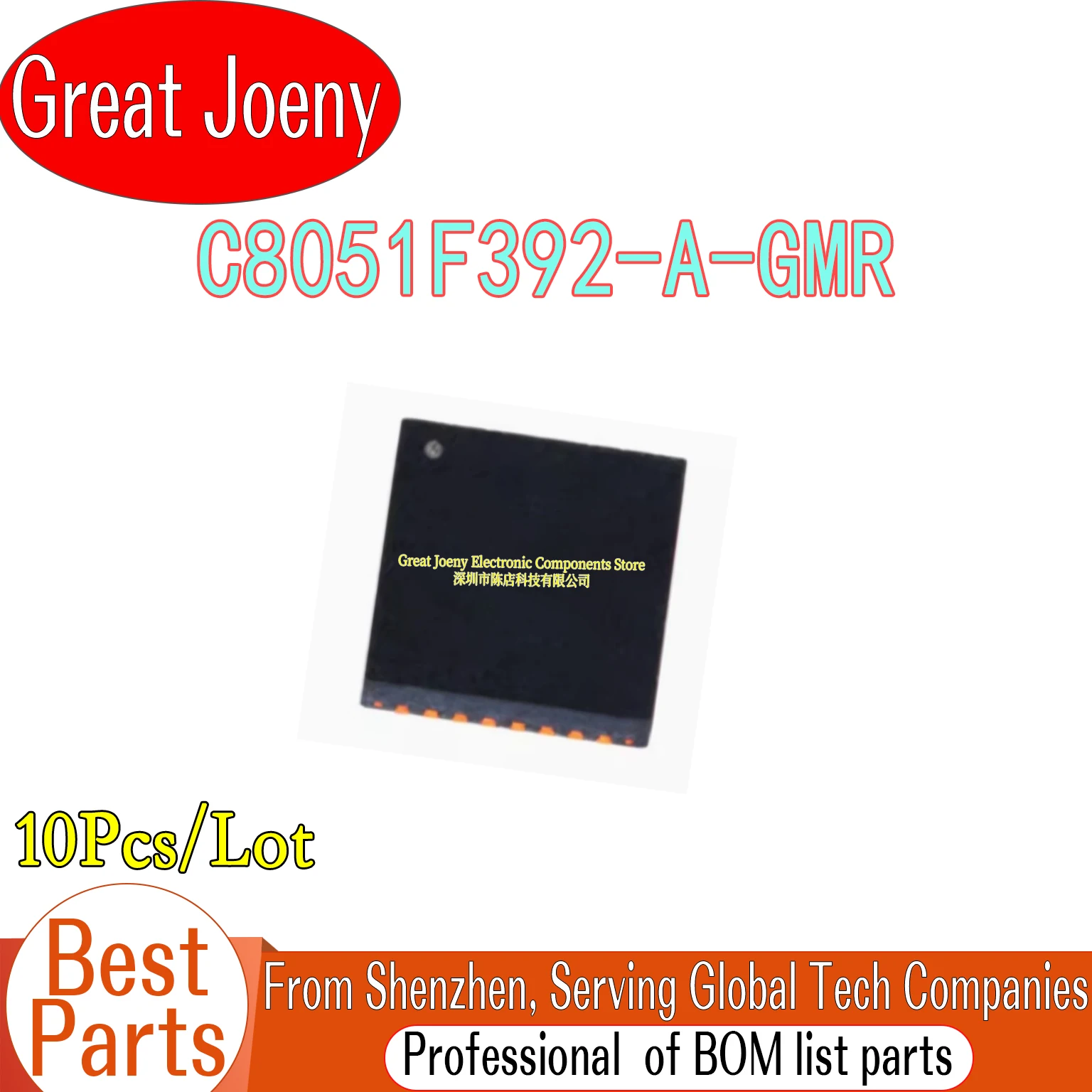 100% New Original F392 C8051F392-A-GMR C8051F392 IC MCU Chipset QFN-20