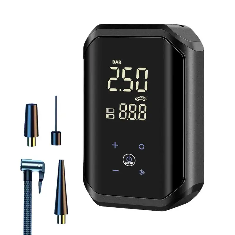 

Маленький воздушный насос для мотоцикла, портативный электрический воздушный насос с цифровым дисплеем для автомобильных шин, спортивное оборудование для мотоциклов