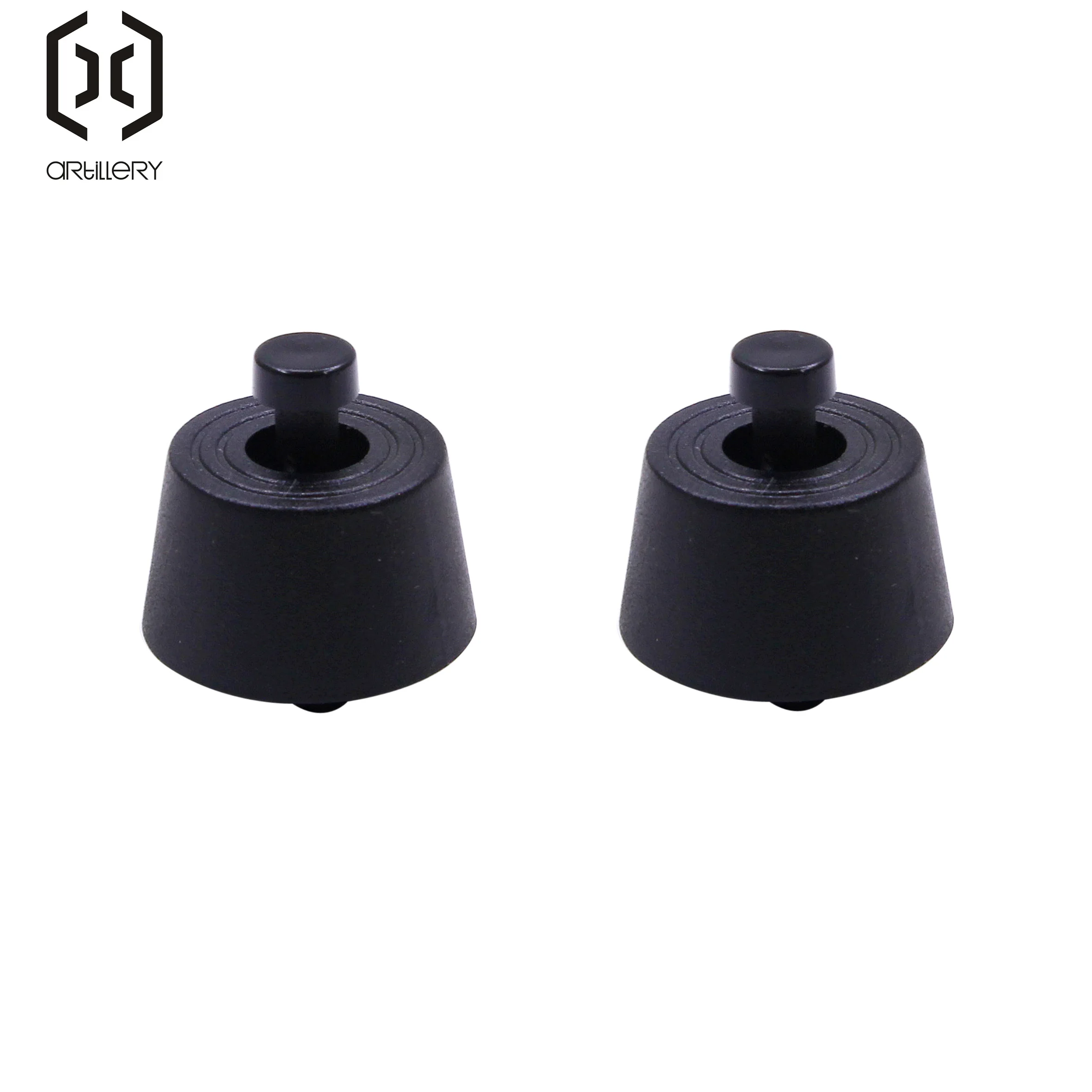Black Pin-Type Foot Pads for Artillery 3D Printer Series - Pack of 4 Durable Support Feet for 3D Printing Equipment