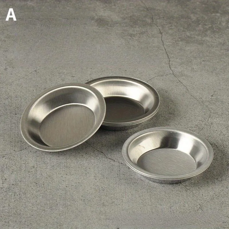 6Pcs Stainless Steel Color Palette Trays for Paint Mixing Watercolor Art Tools
