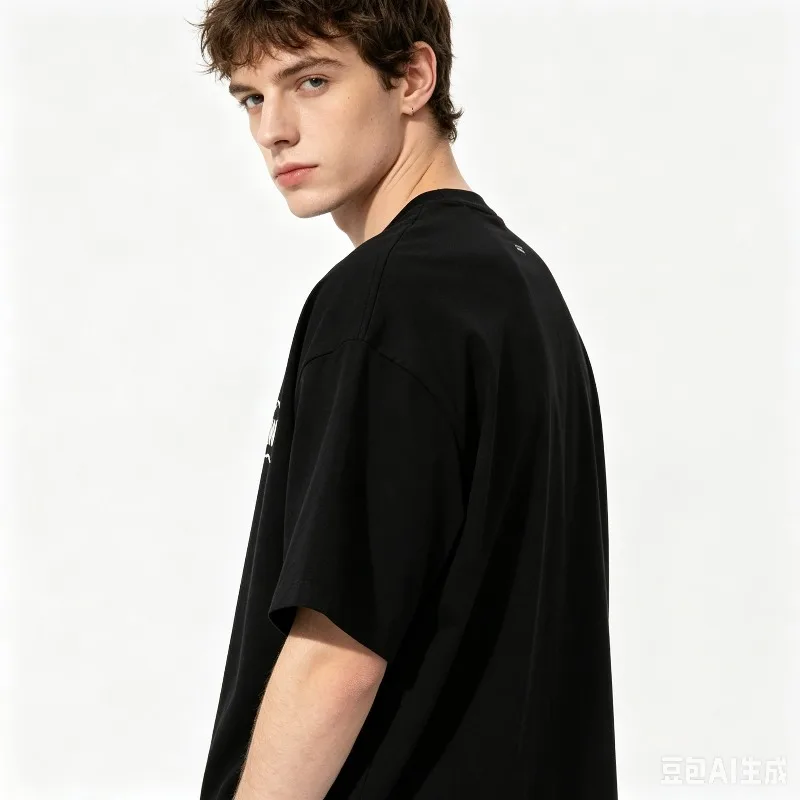 Men Go With The Flow Slogan T-Shirt Wave Arrow Camping Fishing SUP Skate Rock Short Sleeve White Black Casual Tee view 3