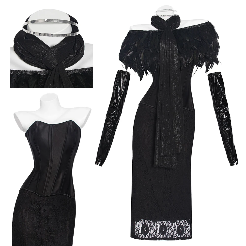 

Фильм Падме Косплей Амидала Фэнтези Черное Придворное Платье Космическая Битва Костюм Маскировка Хэллоуин Женщины Ролевая Игра Фантазия Наряды