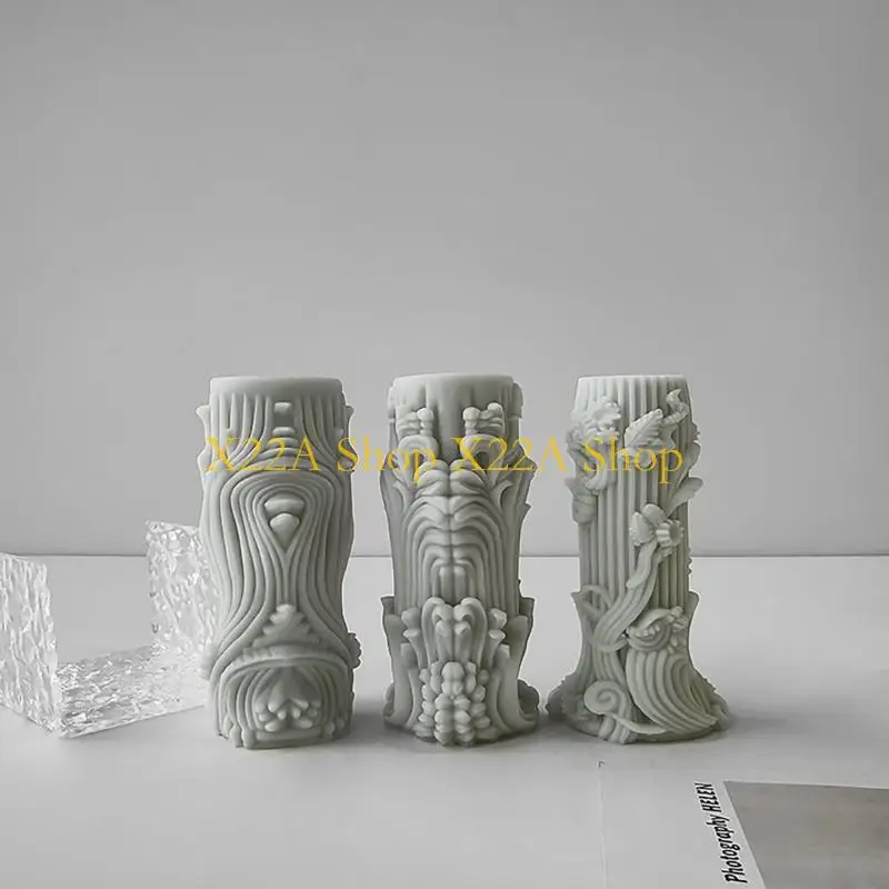 Unique Flexible Silicone Molds Curved Column Shaped Molds Easy Demolding Molds Handmade Mold for Hand-Making