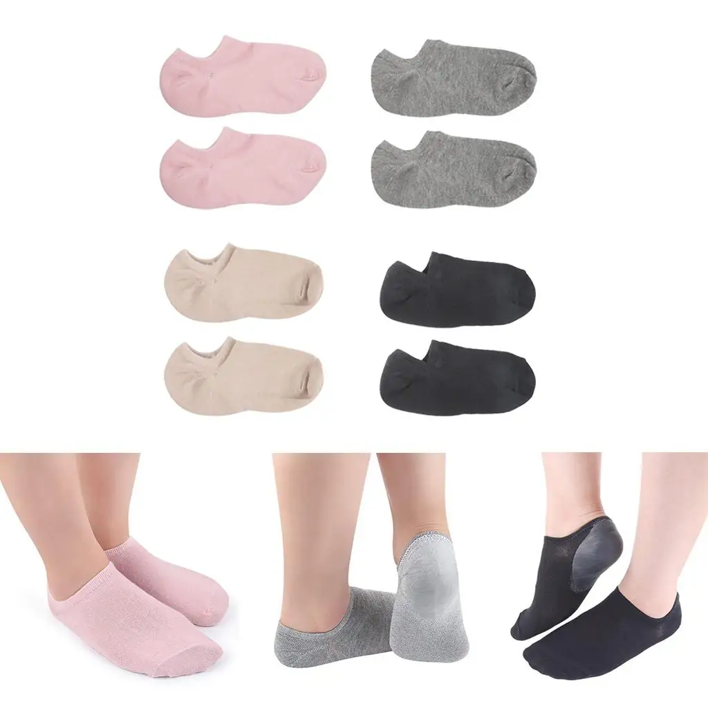 Moisturizing Foot Heel Socks Cotton Gel Lined Spa Socks Dry Heel Repair for Foot Care and Cracked Heels