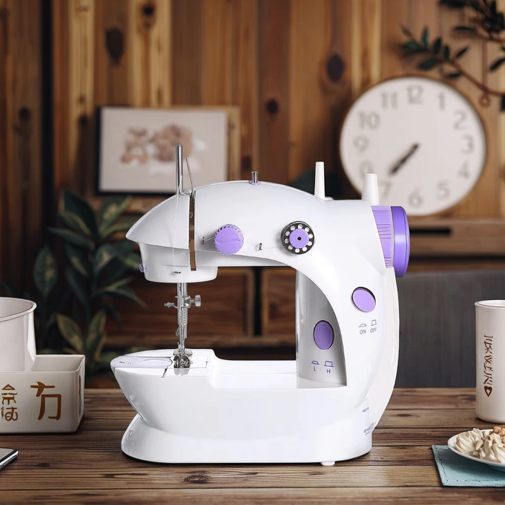 Cheap Mini DC Power Pedal Sewing Machine 505A New Condition Plastic Russian Manual Portable Sewing for Knitting