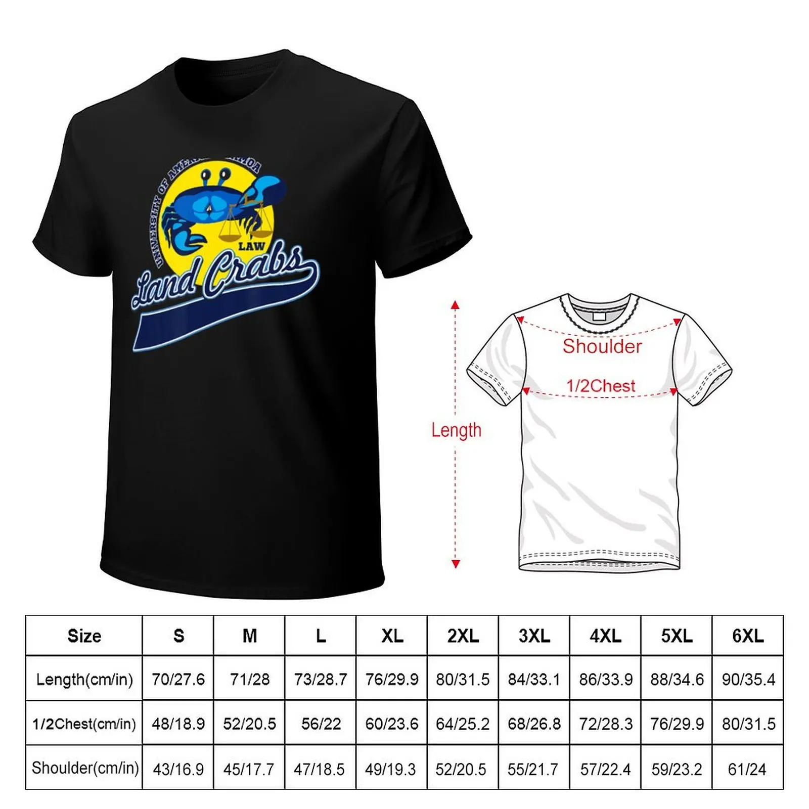 University Of American Samoa Land Crabs T-Shirt Anti-Pilling Casual T-Shirt