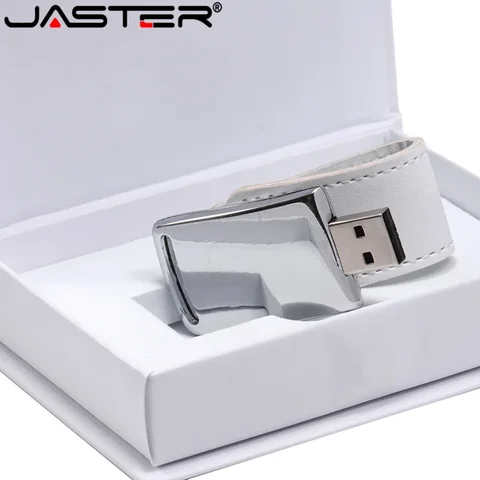 Кожаный флеш-накопитель JASTER USB 2.0 - стильный и компактный — изображение продукта