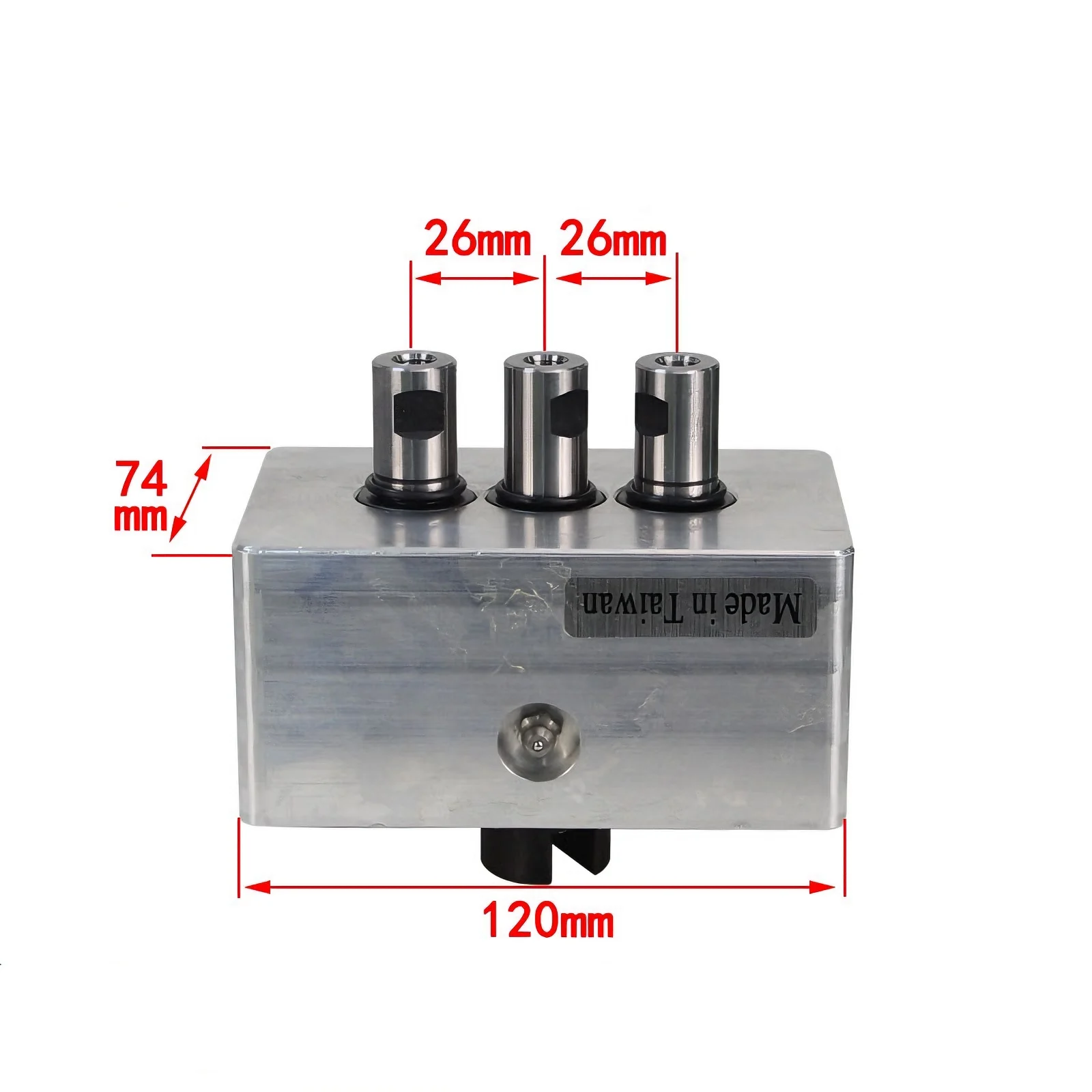 Non-Standard Woodworking Customization 3-Hole 26-Pitch M8 Multi-Axis Drill Package Drill Connection Head for Precision Machining