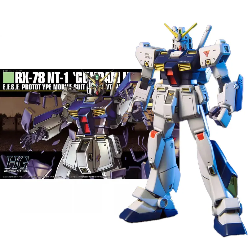 Bandai Original HGUC 1/144 Anime RX-78 NT-1 GUNDAM Alex ンuumレKit de modèle d'assemblage figurine jouets pour enfant cadeau de collection