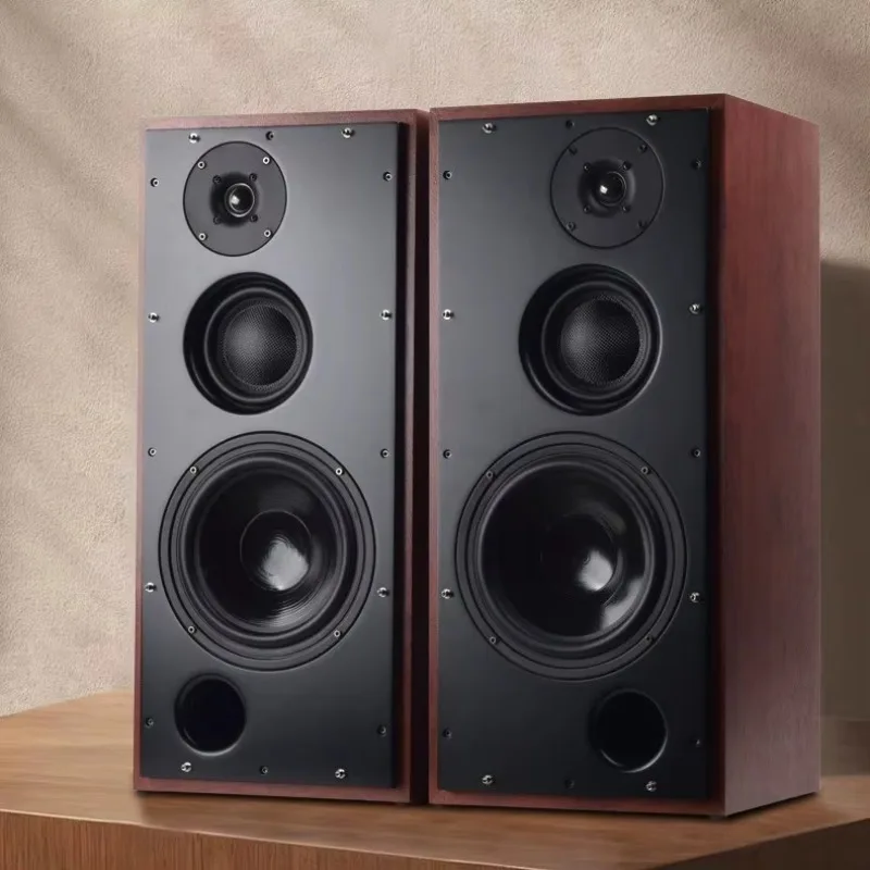 

BRZHIFI Home Audio Desktop Subwoofer Wireless Speaker Professional Wooden Bookshelf HiFi Audio Desktop DL83 Home Speaker