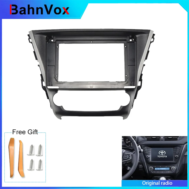 10 inch Car Frame Fascia Adapter Android Radio Dash Fitting Panel Kit  For Toyota Avensis Touring Sports 2015-2018