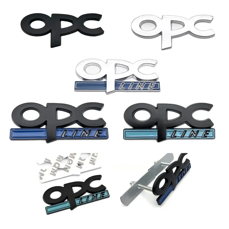 OPC Line Emblem Front Grille Badge Tail Stickers Logo For Opel Astra G H J K F Corsa D Zafira B Insignia Mokka Regal Accessories