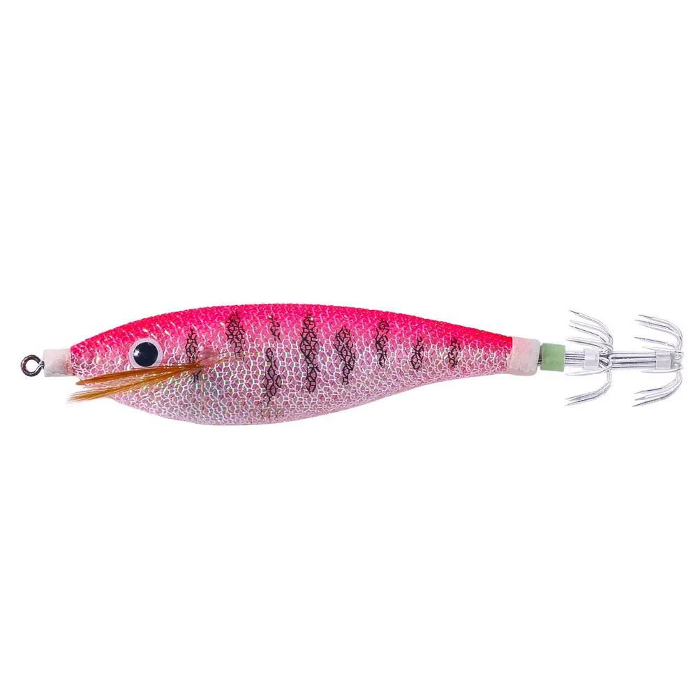 Leuchtender hölzerner Garnelen-Fake-Köder, neuer hölzerner Garnelen-Tintenfisch-Haken, harter Bait13GFishing-Köder-Set – Detail 9