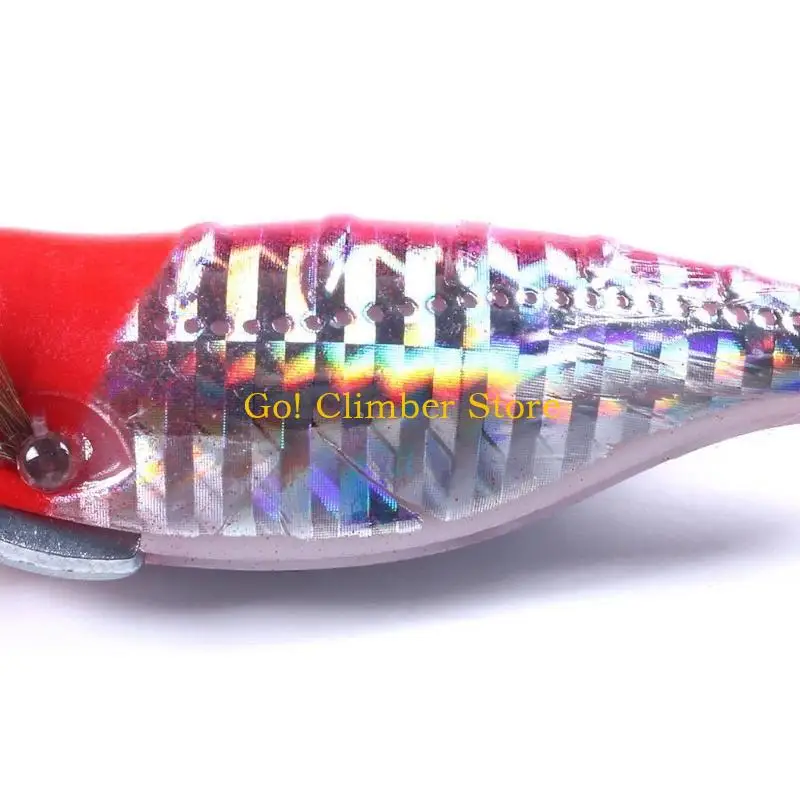 Q84C 10 قطعة طعوم صيد السمك مختلط الألوان طعوم صيد الروبيان المضيئة الاصطناعية #2