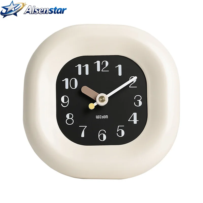 

Decorative items for the home living room entrance, office desk accessories, creative cream style wall clocks