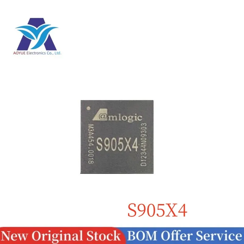 New Original IN STOCK S905X4 BGA Chips LCD tablet video decoding SOC motherboard processor chip ic