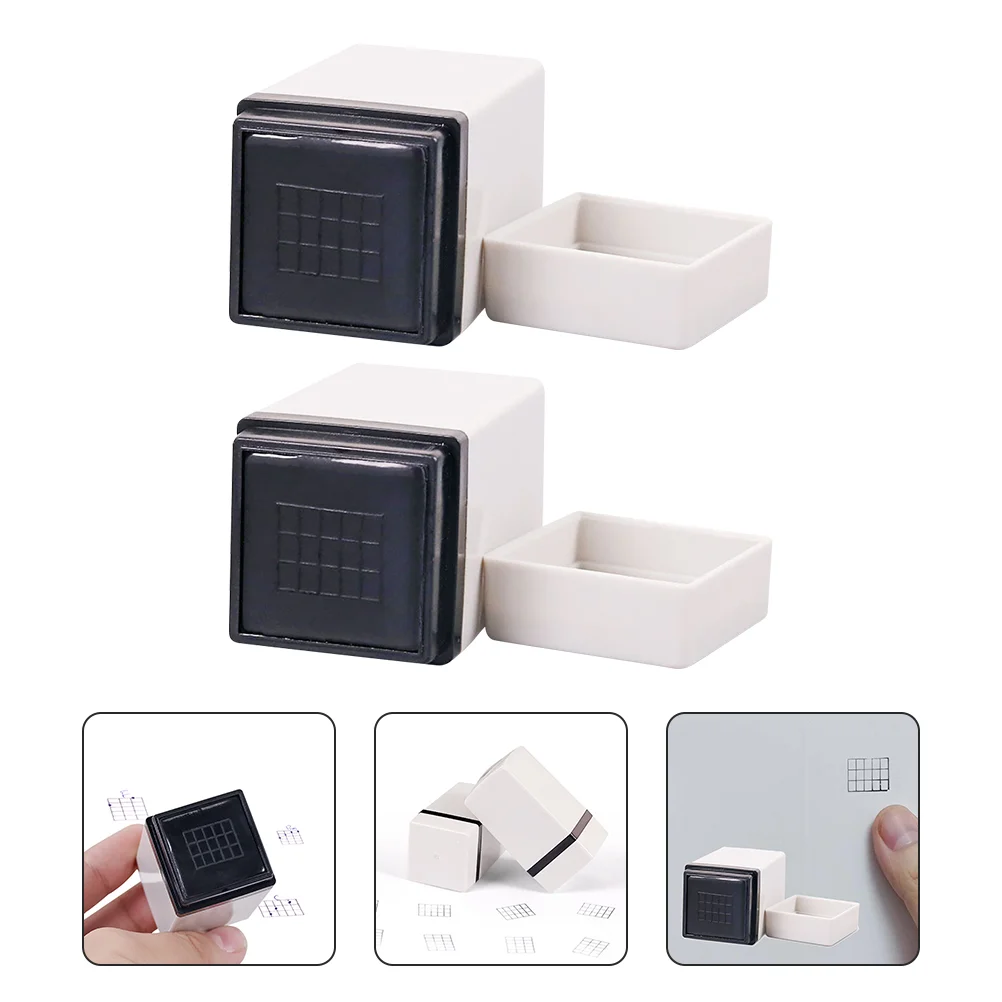 2 Pcs Fingerboard Guitar Stamp Guitars Ukulele Strap No Drill Rubber Music Stickers Chords Learning Tool