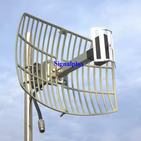 17dBi high gain,Ultra-Long Range WiFi Extender-2.4GHz Directional Parabolic Grid Outdoor Antenna with High-Gain Reflector Core