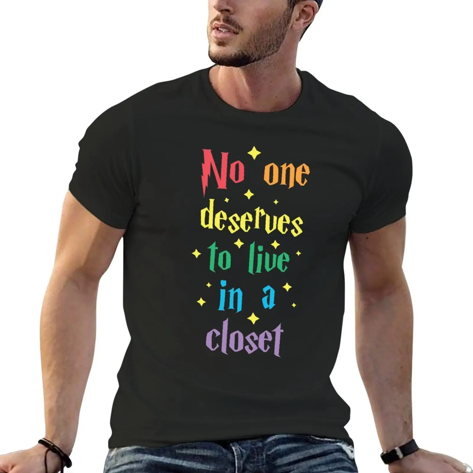 No One Deserves To Live In A Closet T-Shirt man clothes t-shirts man mens champion t shirts