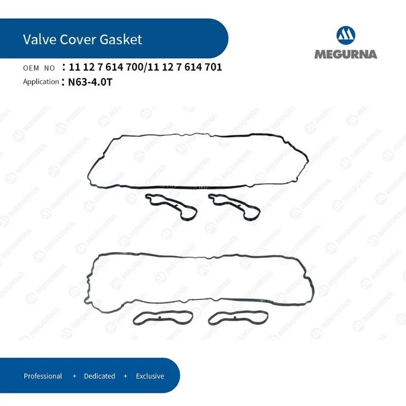 N63 4.0T Engine 3pcs Valve Cover Gasket Set For BMW 550i 650i 750i 750Li X5 X6 Auto Part Car Accessories 11127614700 11127614701