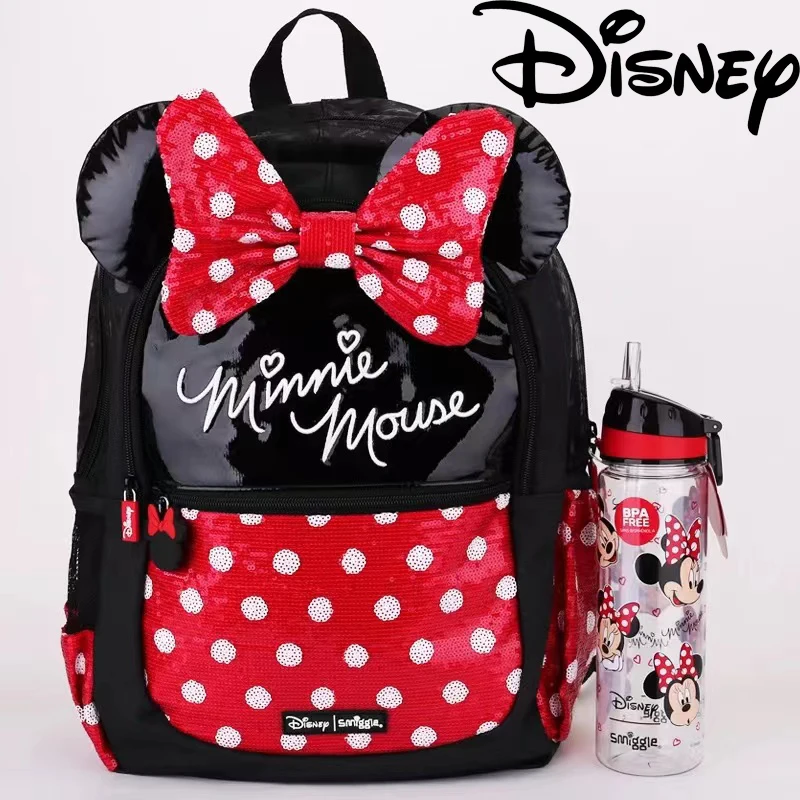 

Оригинальная австралийская сумка Smiggle Disney Минни Маус детская школьная сумка канцелярская Подарочная коробка сумка для ланча Рюкзак Кошелек подарки