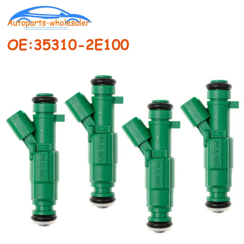 

4 Pcs/lot New 35310-2E100 353102E100 For Hyundai Elantra 1.8L L4 2011-2014 Fuel Injector Nozzle Car Accessories